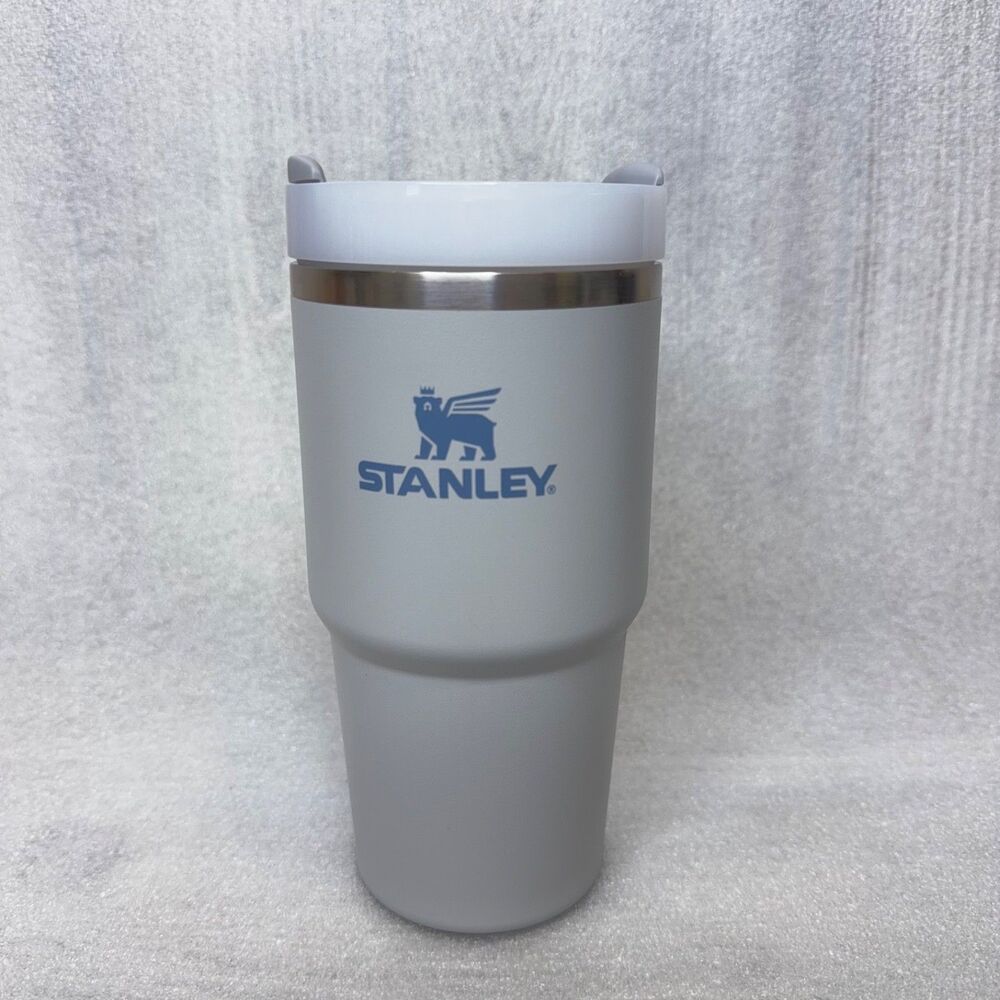 Stanley 20 oz Stainless Quencher Tumbler Insulated Cup Light Gray/Fog - No Straw